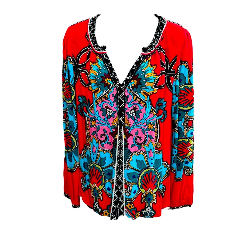 Hale Bob Brightly Colored Top, Small, Euc - image 1